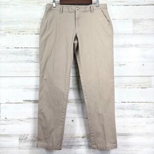 Eddie Bauer Womens Boyfriend Fit Tan Khaki Chinos Size‎ 12 Casual Pants